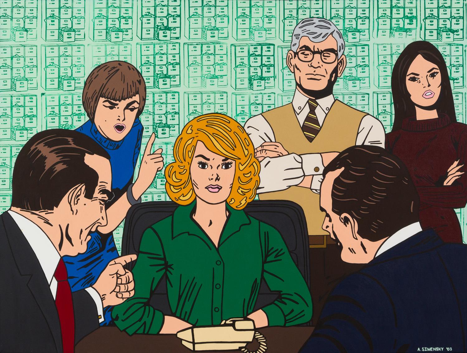 Alan J. Simensky, (American, b. 1968), And It's Only 9 A.M. Again,2003