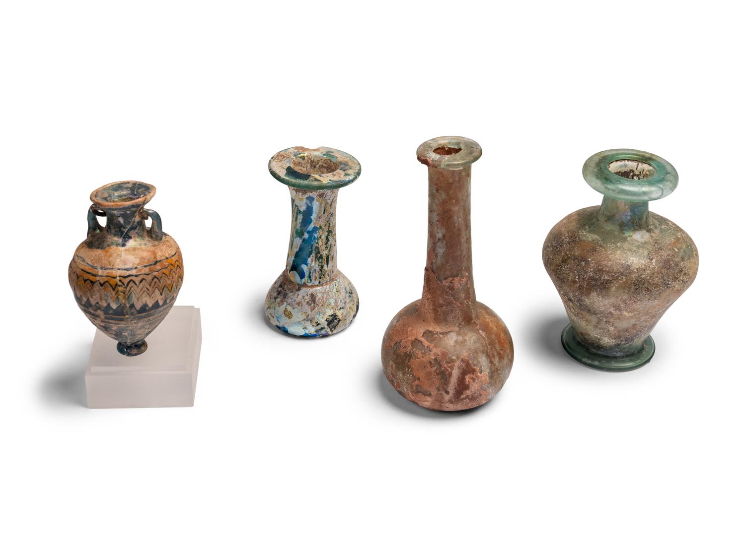 Twenty-Seven Roman and Islamic Glass Vessels and Fragments