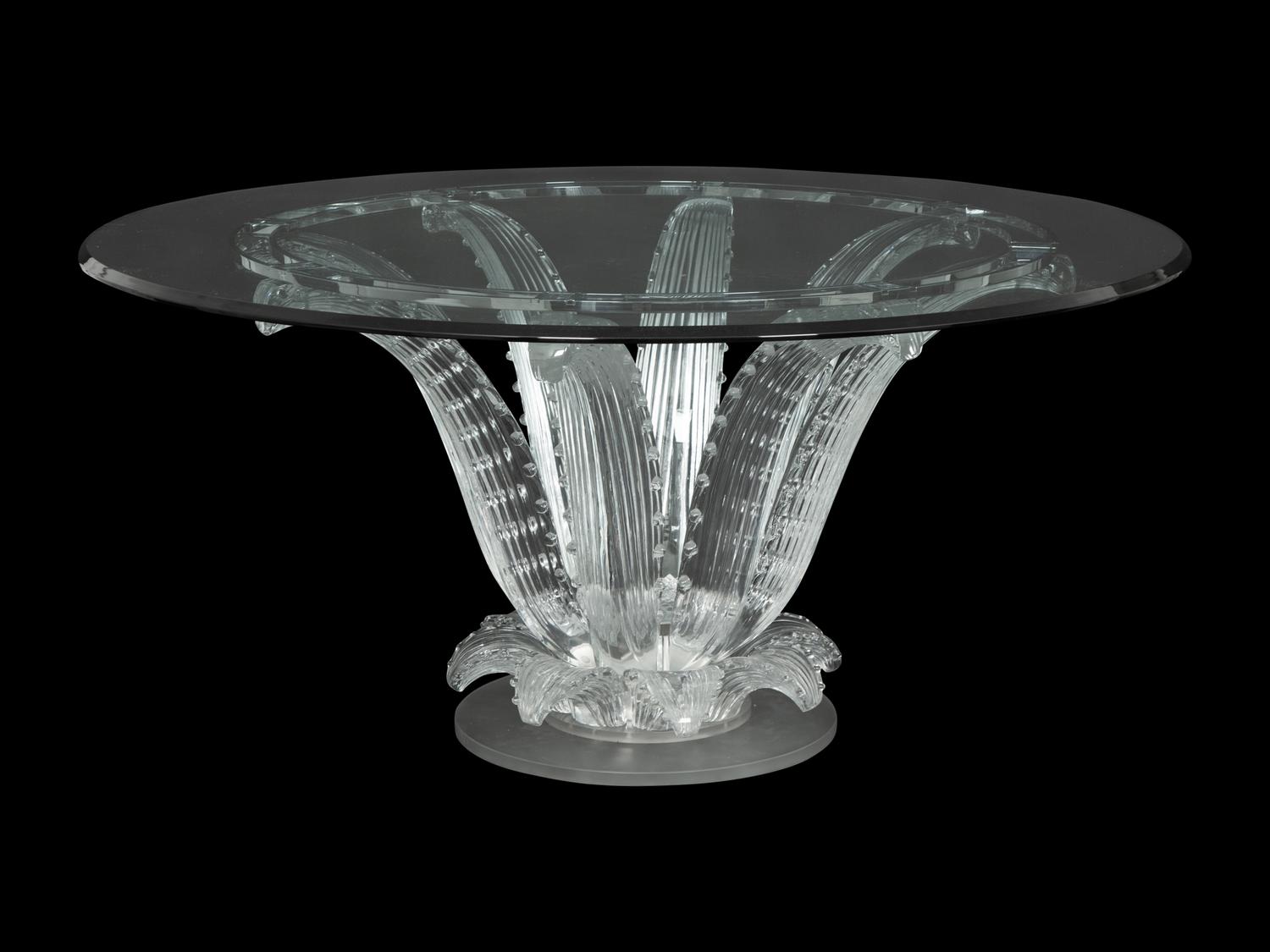 A Lalique Cactus Center Table