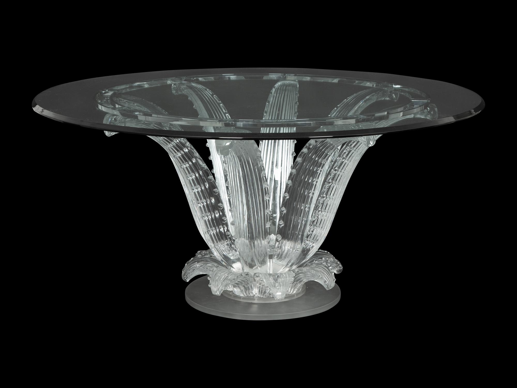 A Lalique Cactus Center Table