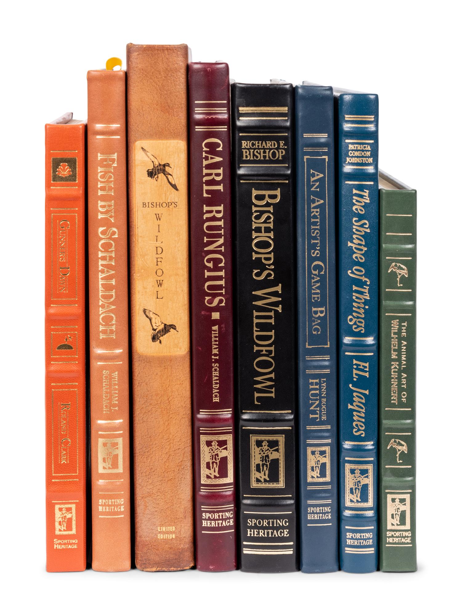 [BINDINGS]. A group of 8 works published by the Live Oak Press for the Sporting Heritage Collection, comprising: