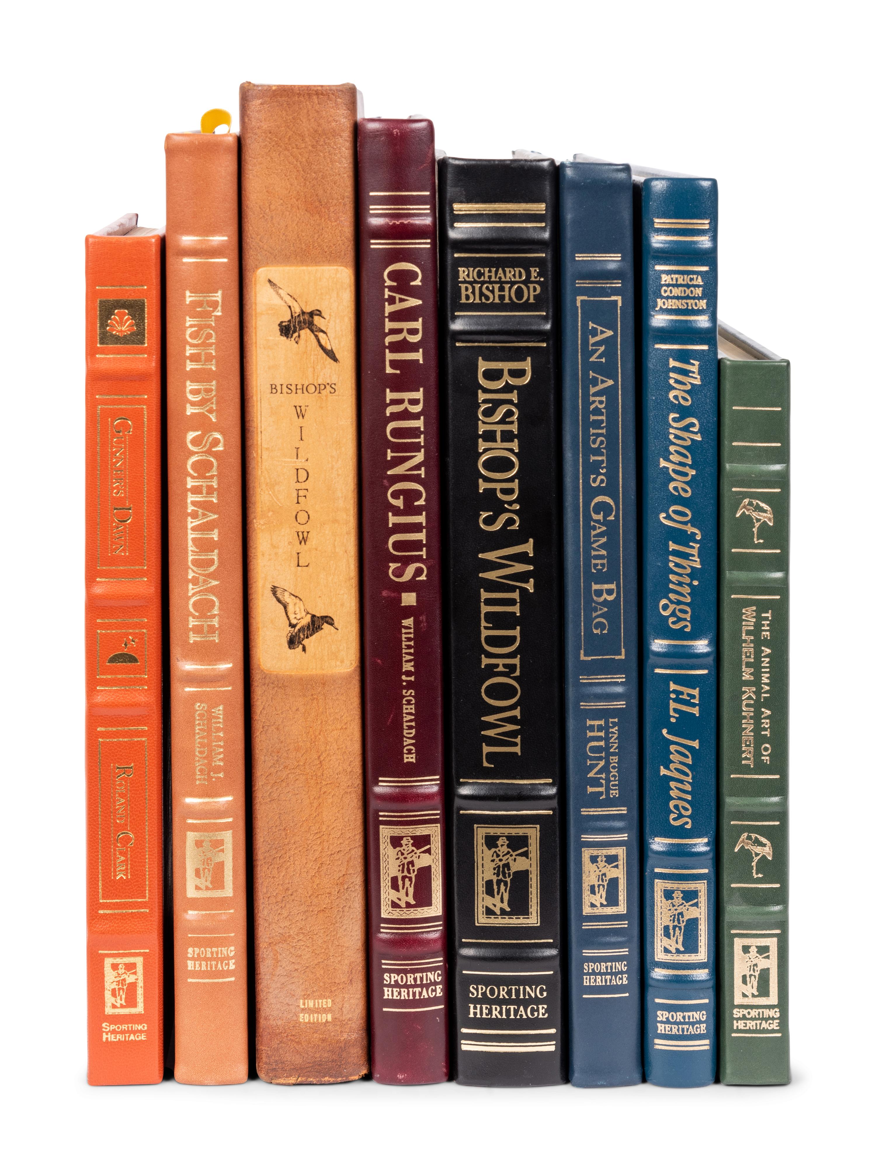 [BINDINGS]. A group of 8 works published by the Live Oak Press for the Sporting Heritage Collection, comprising: