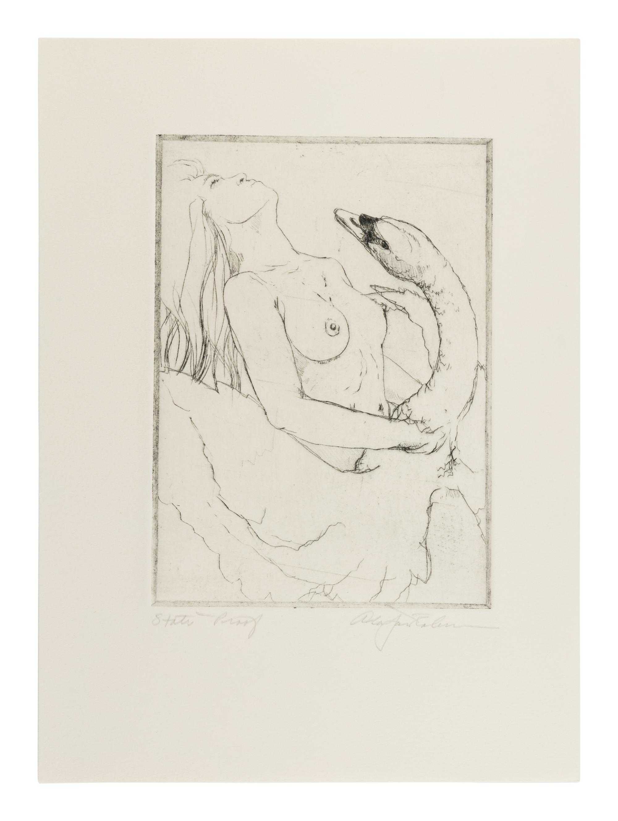 [CHELONIIDAE PRESS]. LOUYS, Pierre (1870-1925). Leda in Praise of the Blessings of Darkness . Alan James ROBINSON, illustrator. Easthampton, MA: Cheloniidae Press, 1985.
