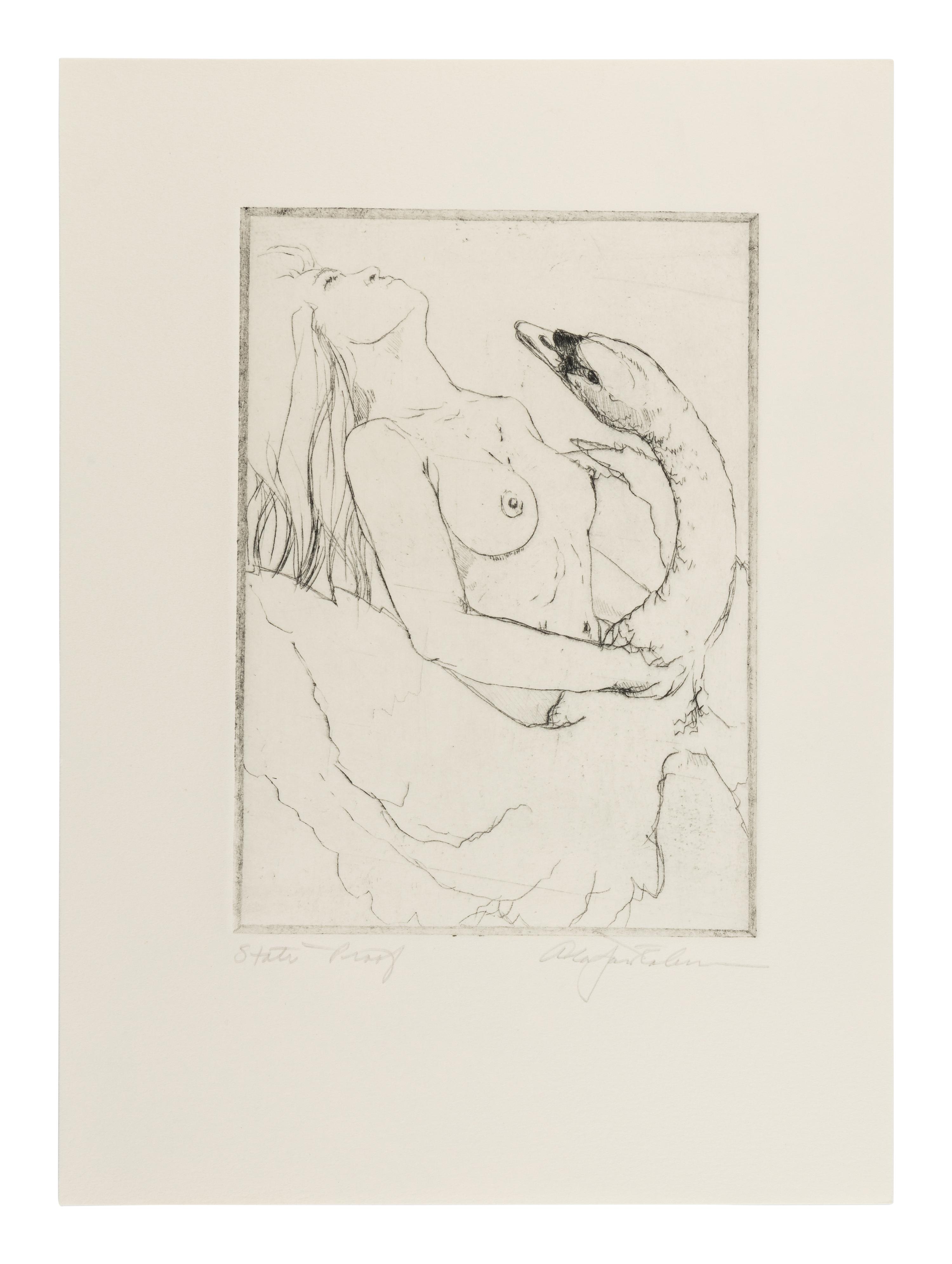 [CHELONIIDAE PRESS]. LOUYS, Pierre (1870-1925). Leda in Praise of the Blessings of Darkness . Alan James ROBINSON, illustrator. Easthampton, MA: Cheloniidae Press, 1985.