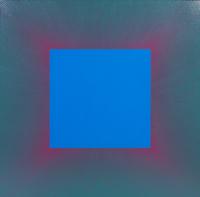 Blue Square with Red & Green