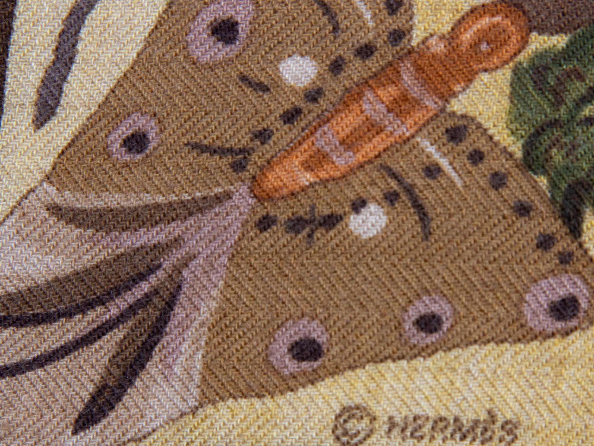 Two Hermès Cashmere and Silk Scarves: One 140cm, One 90cm