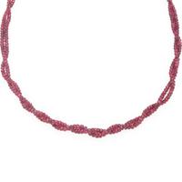 Mughal-Style Composite Ruby Bead Slide Necklace