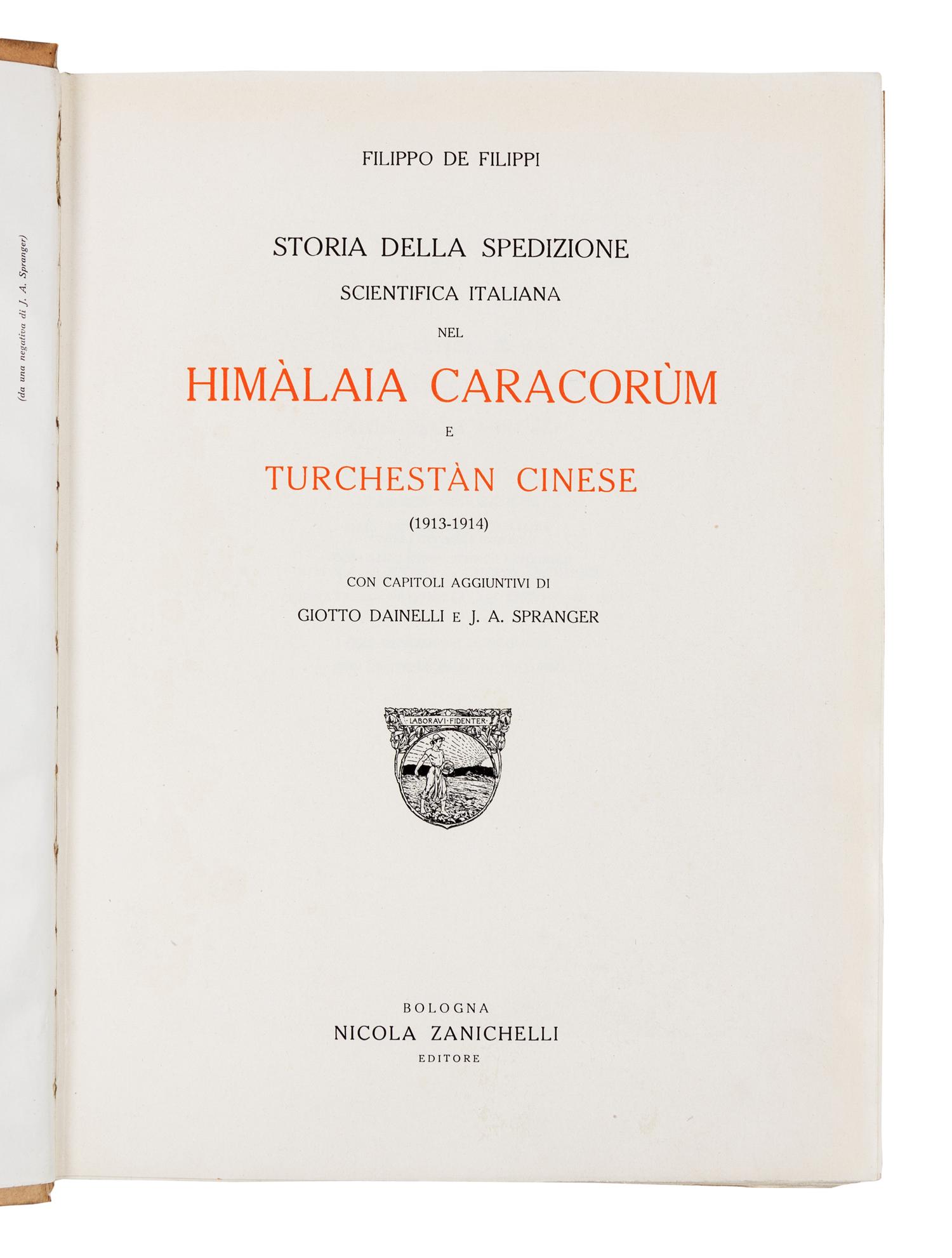 FRASER, James Baillie. Journal of a Tour through part of the Snowy Range of the Himala Mountains. London, 1820. FIRST EDITION.