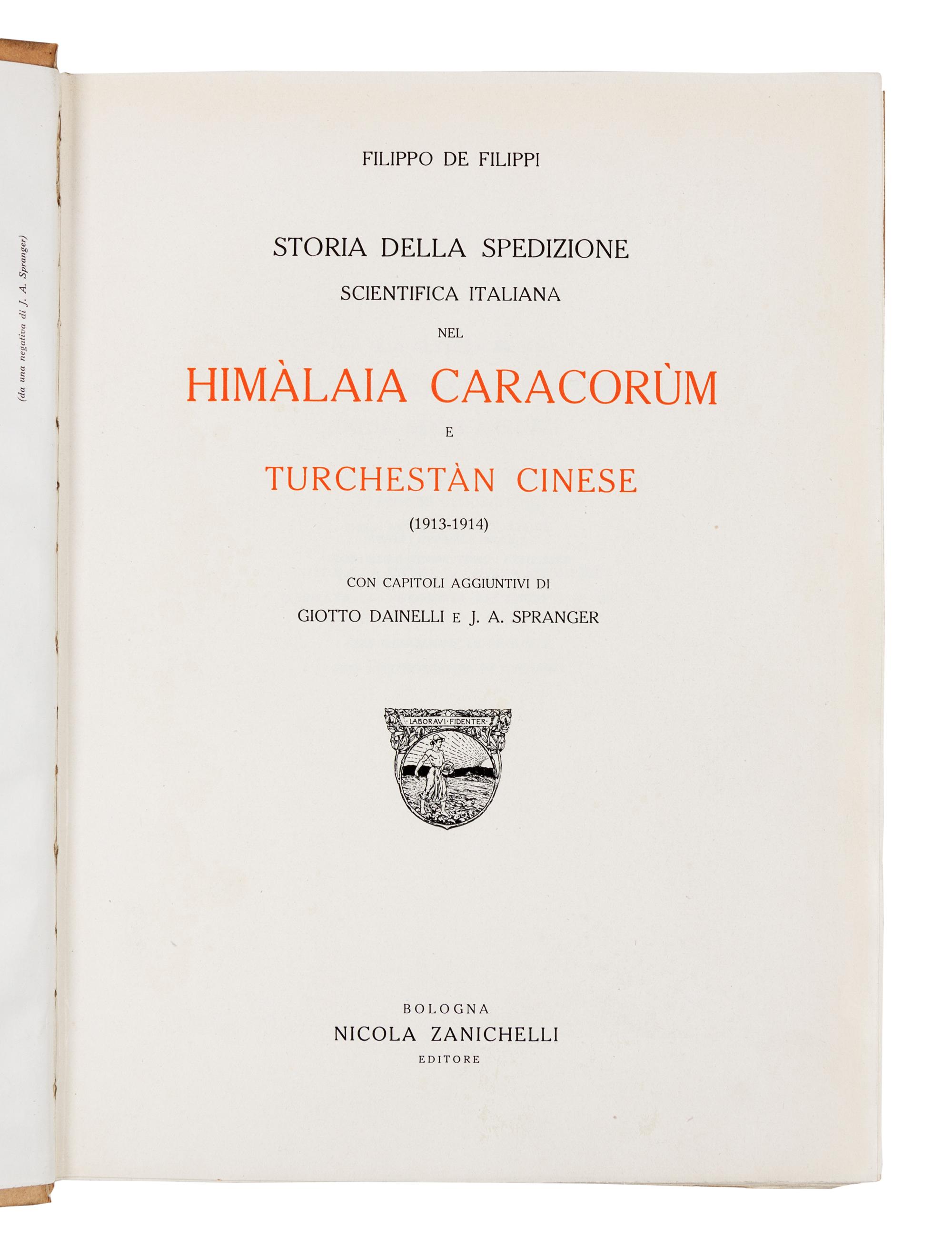 FRASER, James Baillie. Journal of a Tour through part of the Snowy Range of the Himala Mountains. London, 1820. FIRST EDITION.