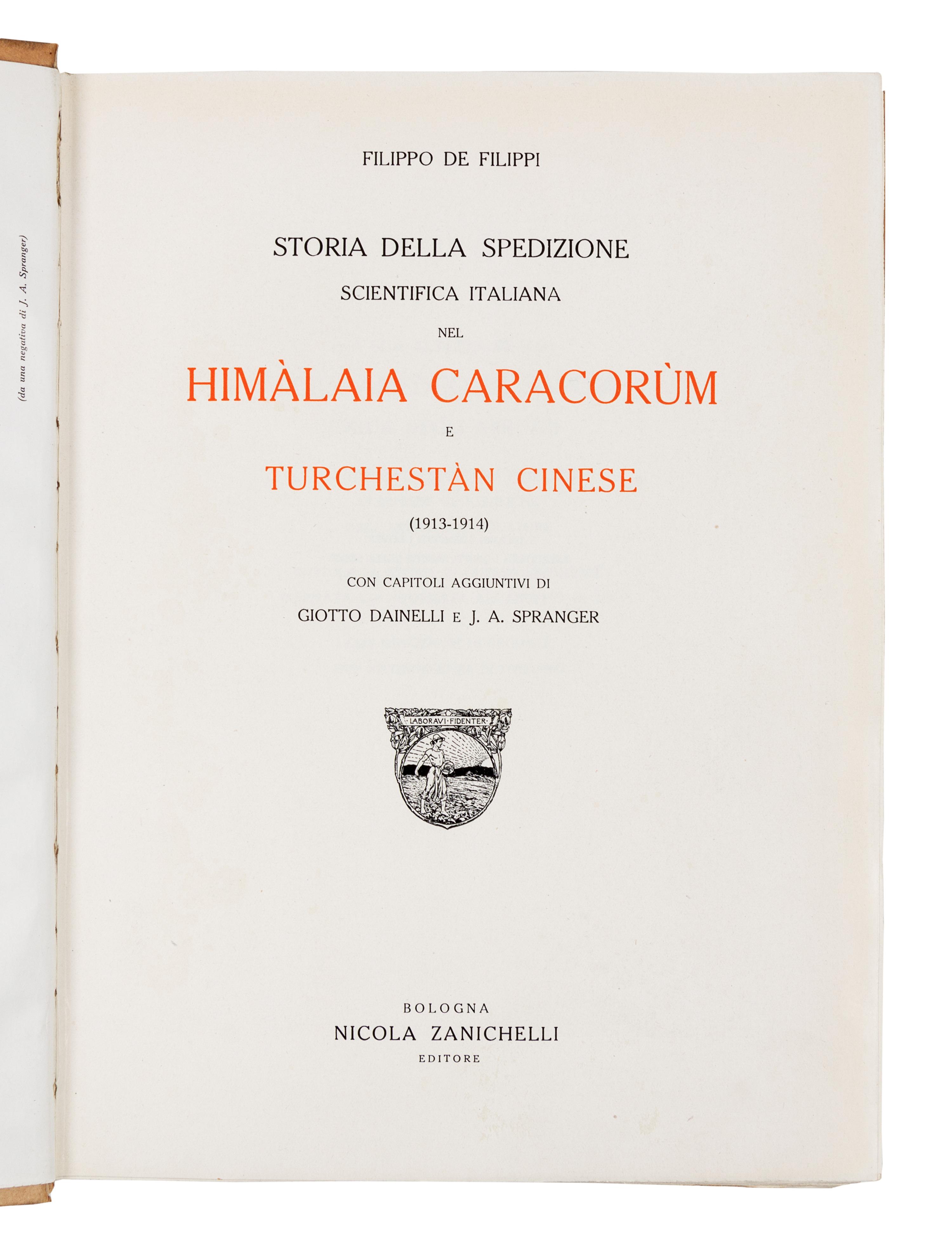 FRASER, James Baillie. Journal of a Tour through part of the Snowy Range of the Himala Mountains. London, 1820. FIRST EDITION.