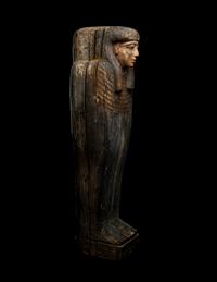 An Egyptian Painted Wood Anthropoid Coffin