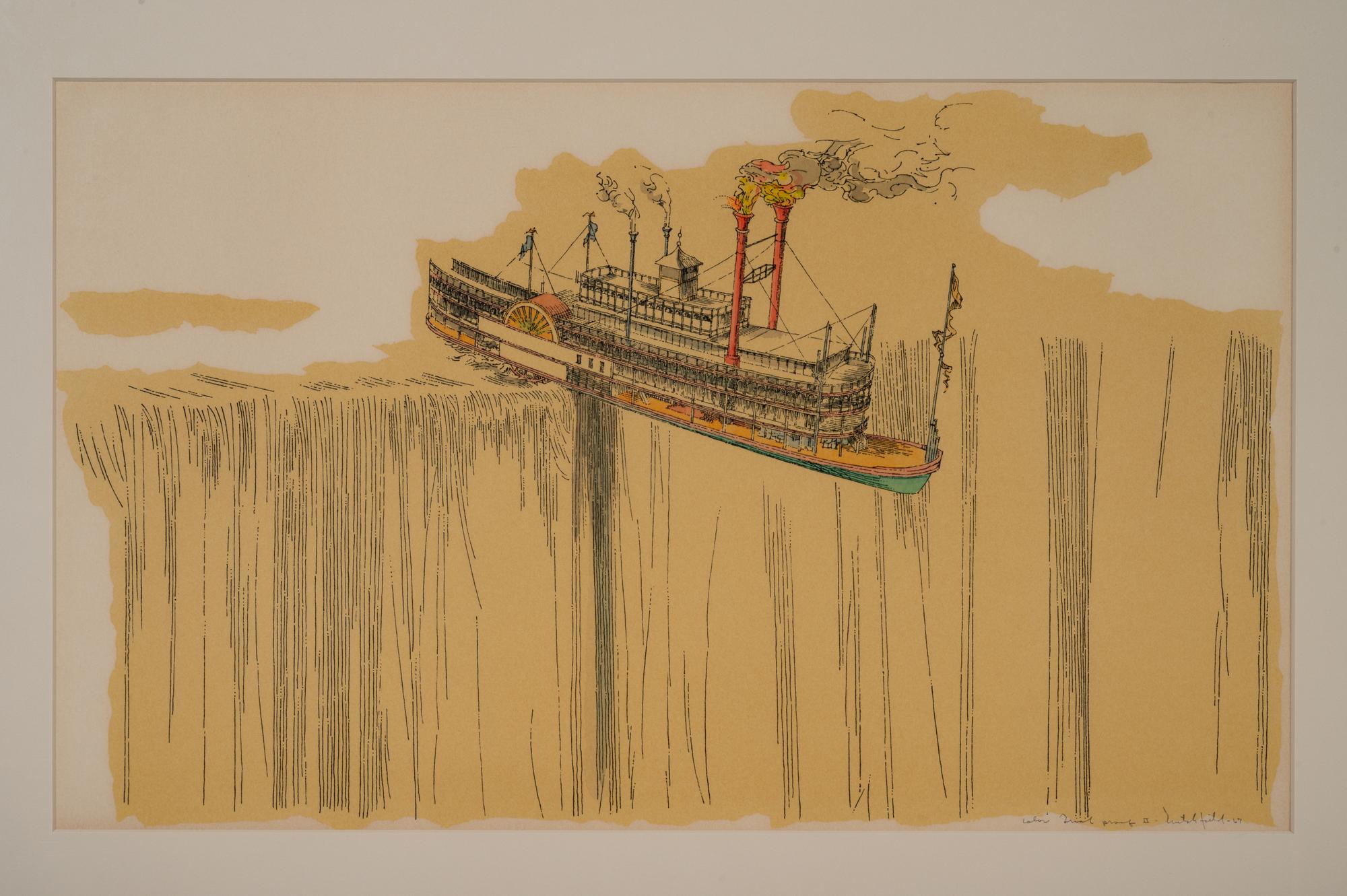 William Crutchfield (American, b. 1932) Four Lithographs from Americana Suite