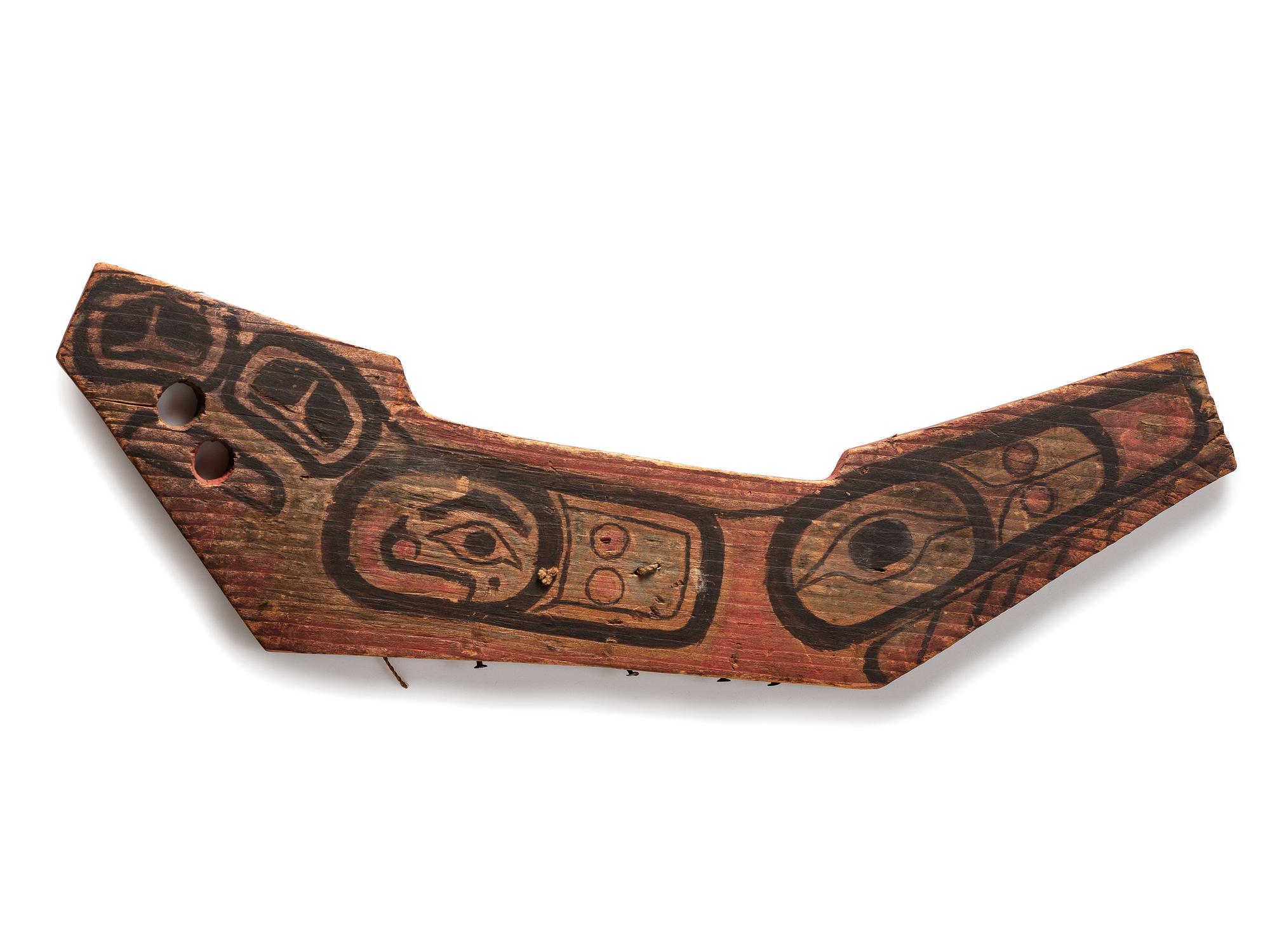 Tlingit Painted Model War Canoe Panel