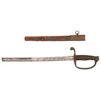 Confederate Agrider H. Dufilho Staff & Field Officer's Sword with broken blade. New Orleans, Louisiana.