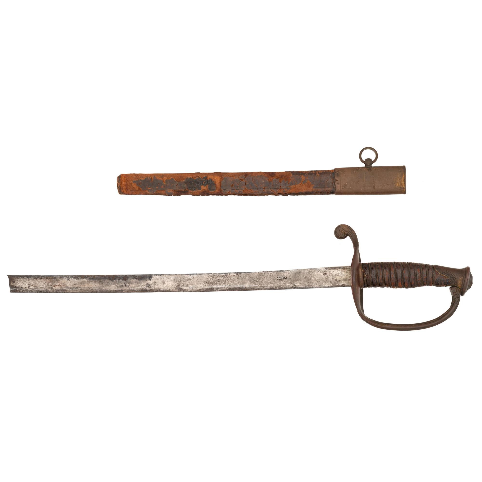 Confederate Agrider H. Dufilho Staff & Field Officer's Sword with broken blade. New Orleans, Louisiana.