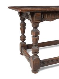 A Renaissance Revival Carved Oak Library Table