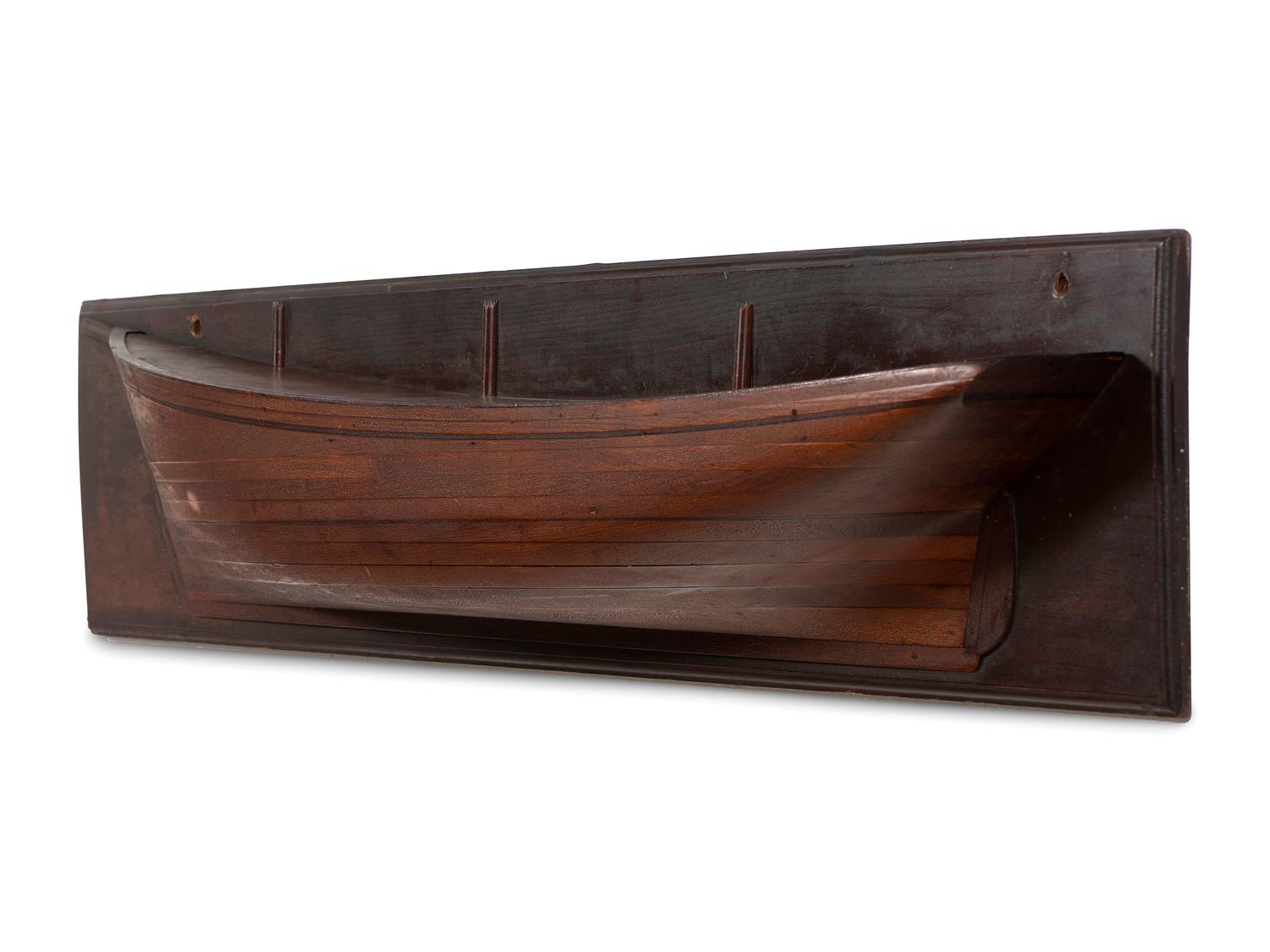 A Mounted Half Hull Model