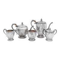An American Silver Five-Piece Tea Service