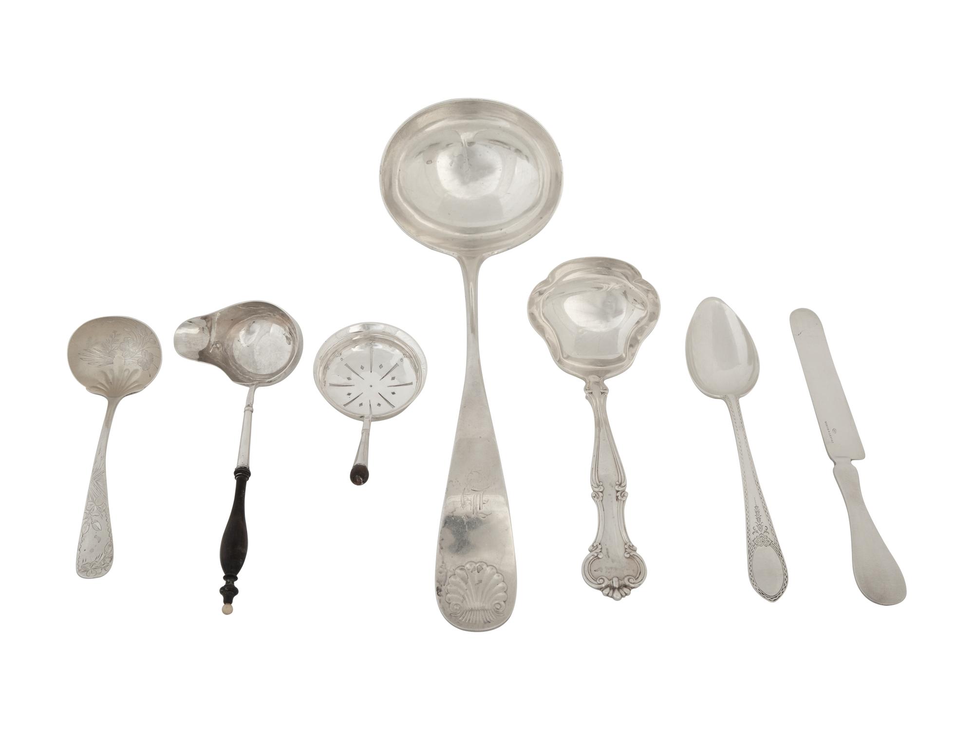 A Group of American Silver Flatware
