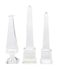 Three Glass Obelisks