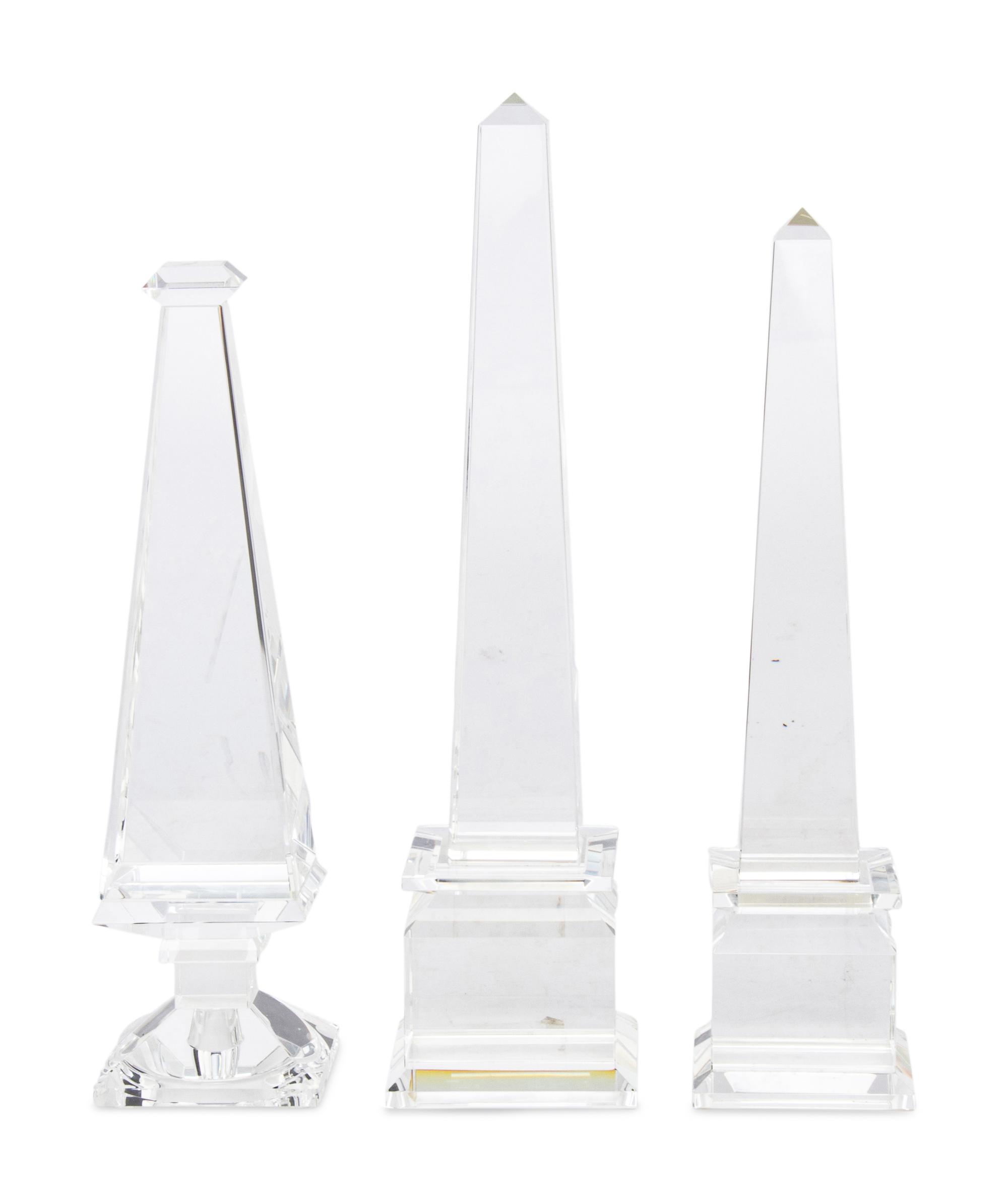Three Glass Obelisks