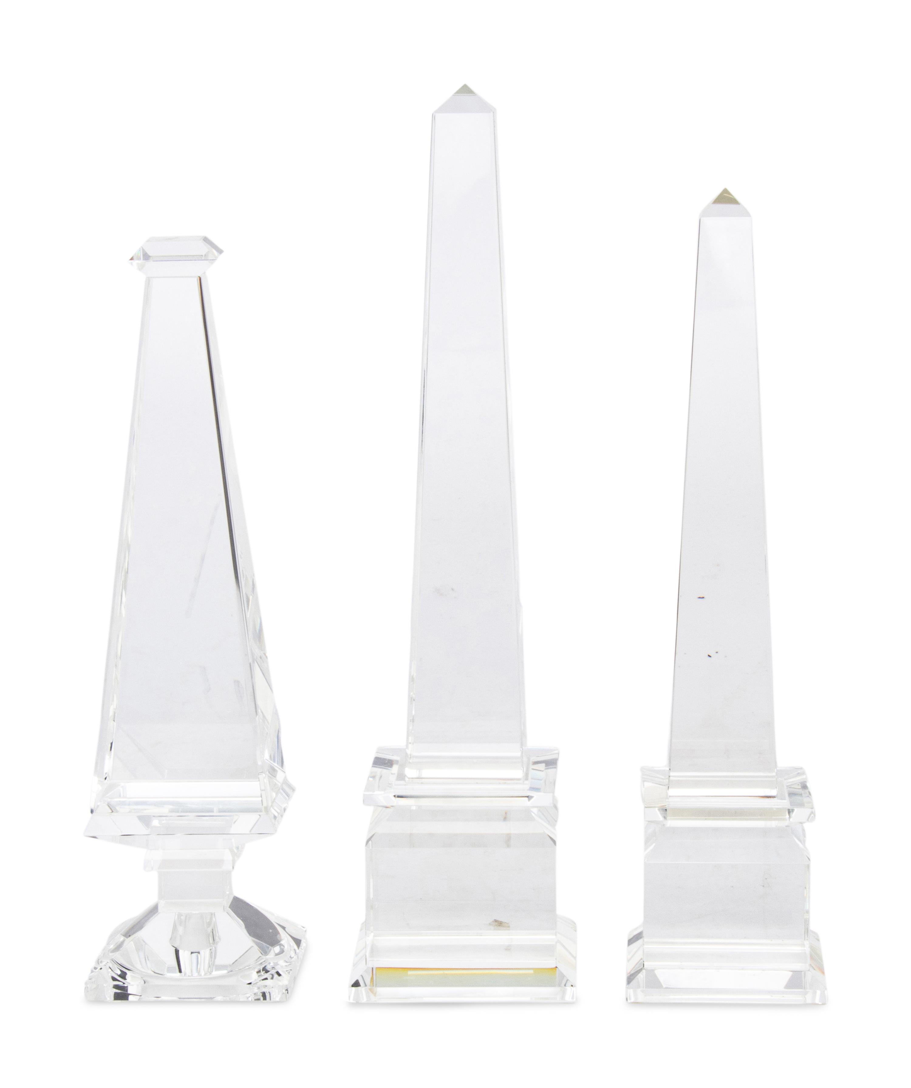 Three Glass Obelisks