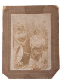 [NATIVE AMERICANS]. [GERLACH, George, photographer]. Photograph of Sioux Chief Red Cloud and wife, Pretty Owl. [1900].