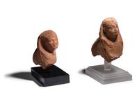 Two Egyptian Terracotta Sphinxes