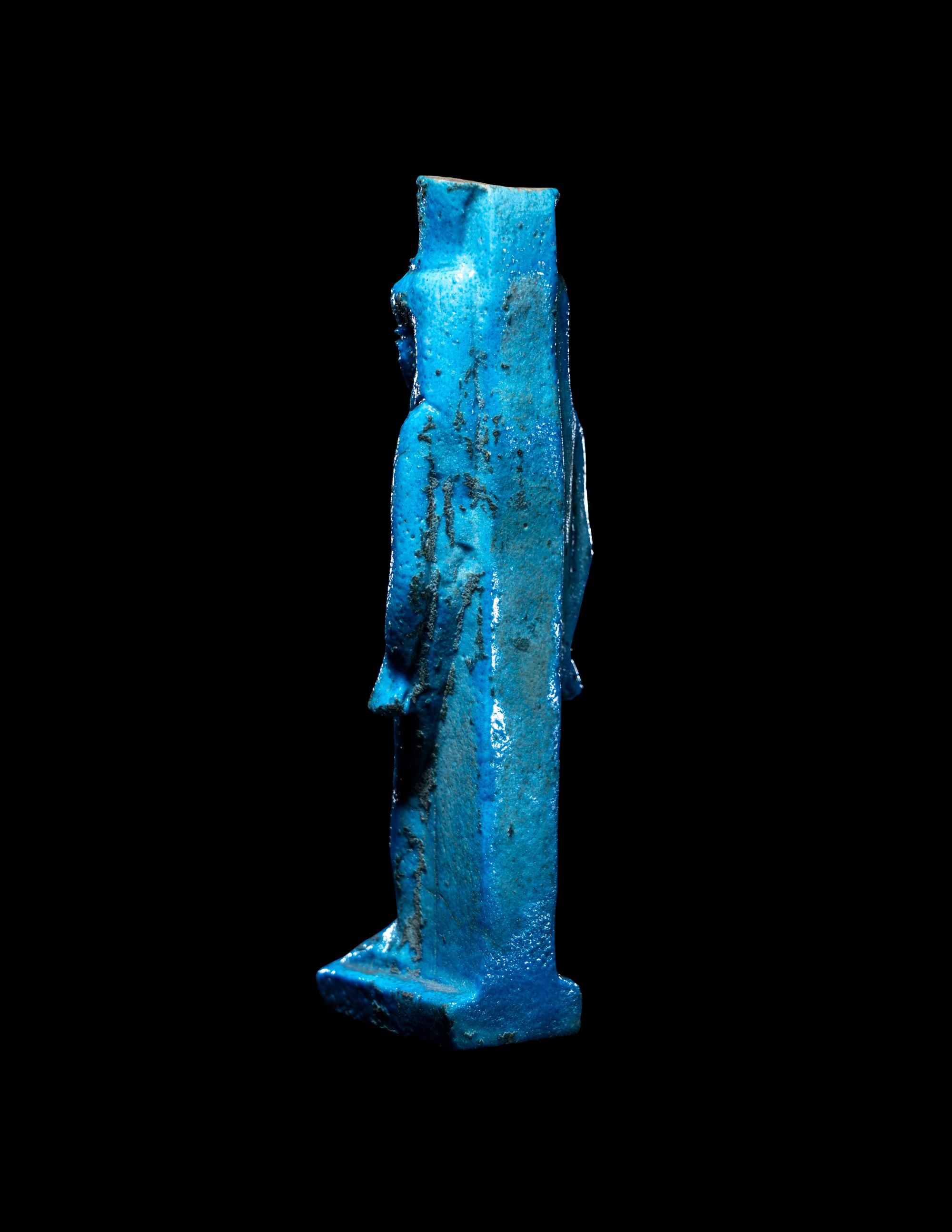 An Egyptian Blue Faience Nehmetawy