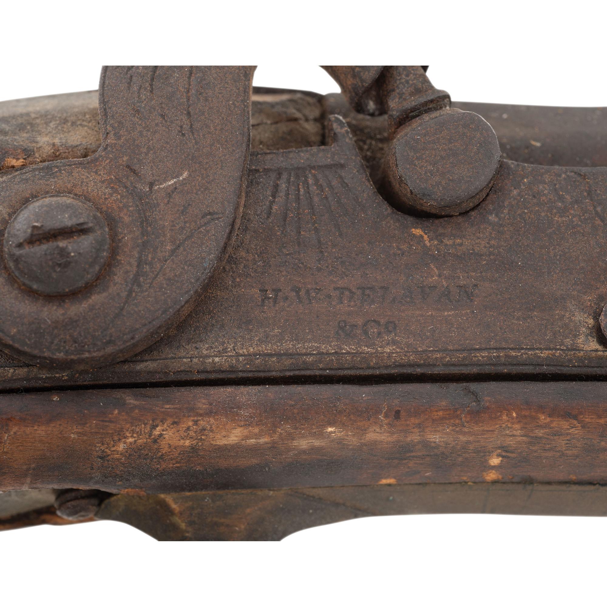 Full Stock Kentucky Long Rifle with Peep Sight by H. McClallen of New York