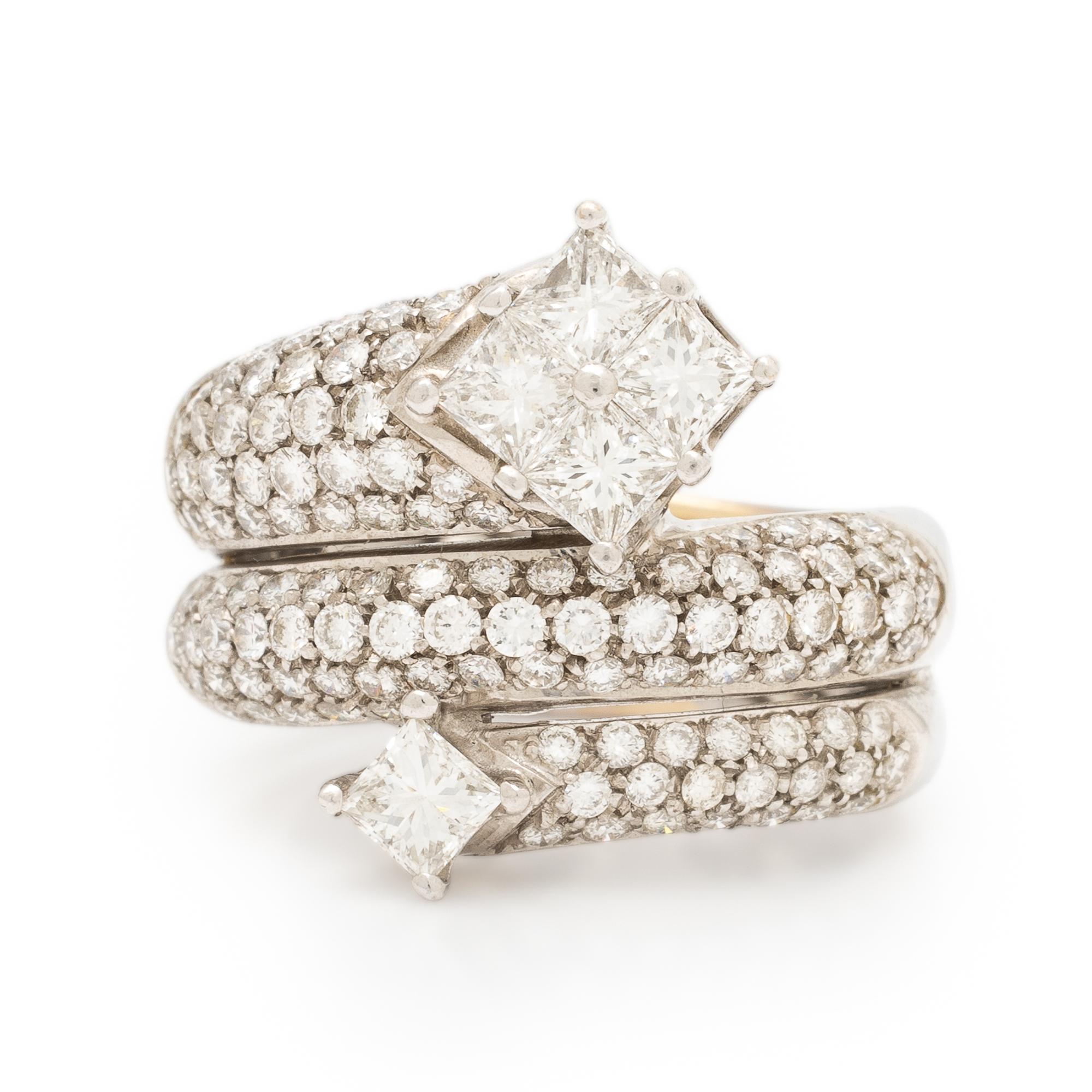 Diamond and White Gold Ring