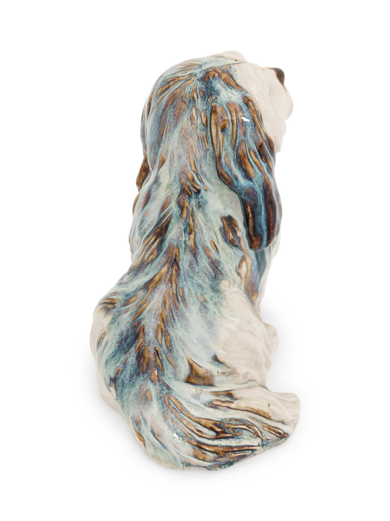 A Glazed Ceramic Dog