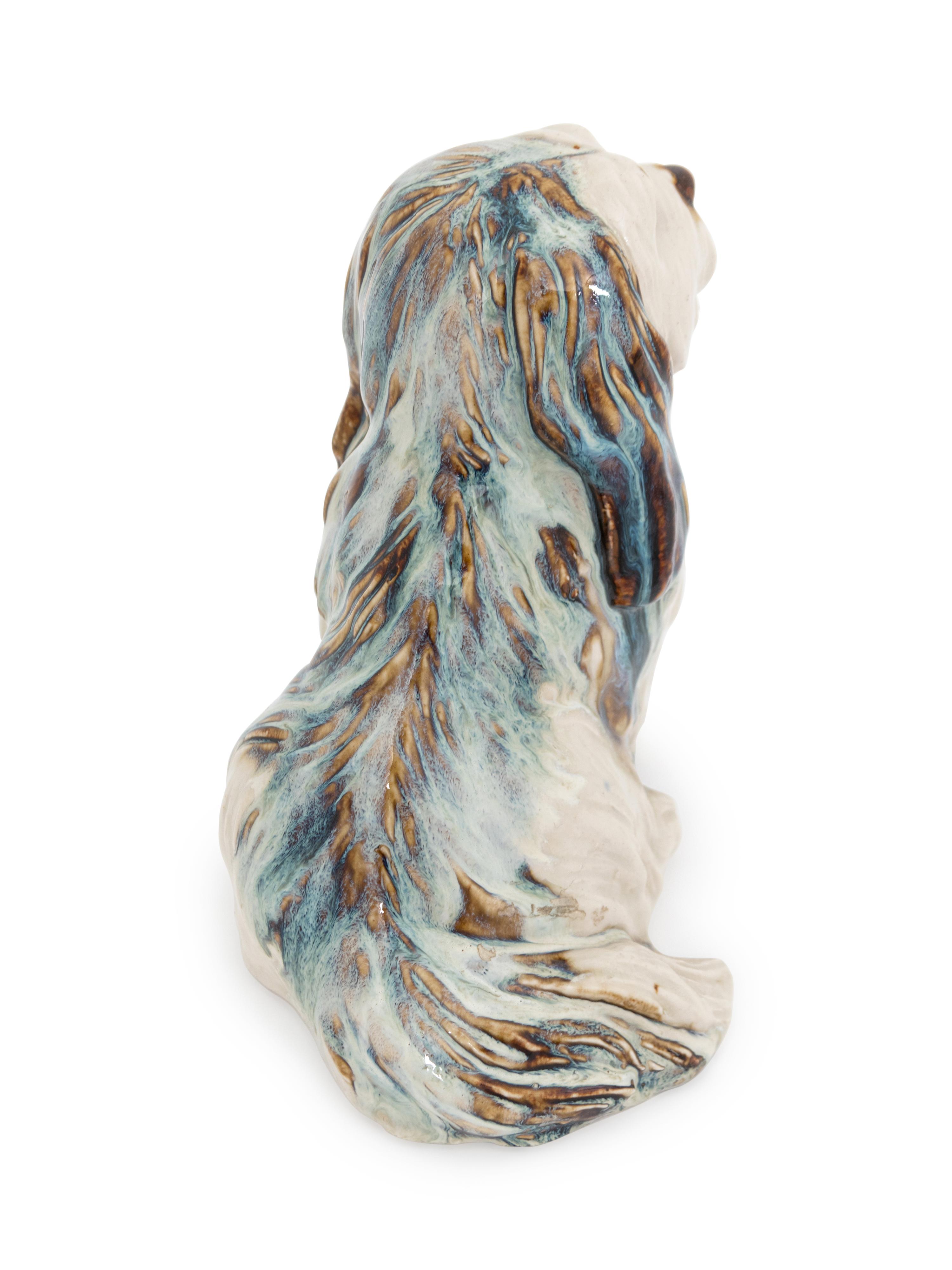 A Glazed Ceramic Dog