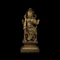 A Chinese Gilt Bronze Figure of Weituo Pusa , Ming Dynasty 明 鎏金銅韋陀