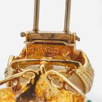 An 18K Yellow Gold and Gemstone Brooch by Dessin Dessin, Paris