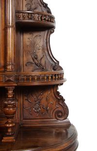 A French Renaissance Revival Carved Walnut Server