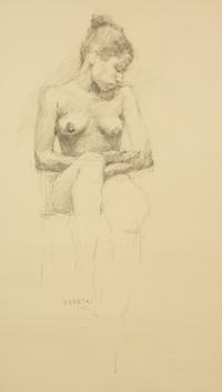 Untitled Nude Models (Three Framed Works)