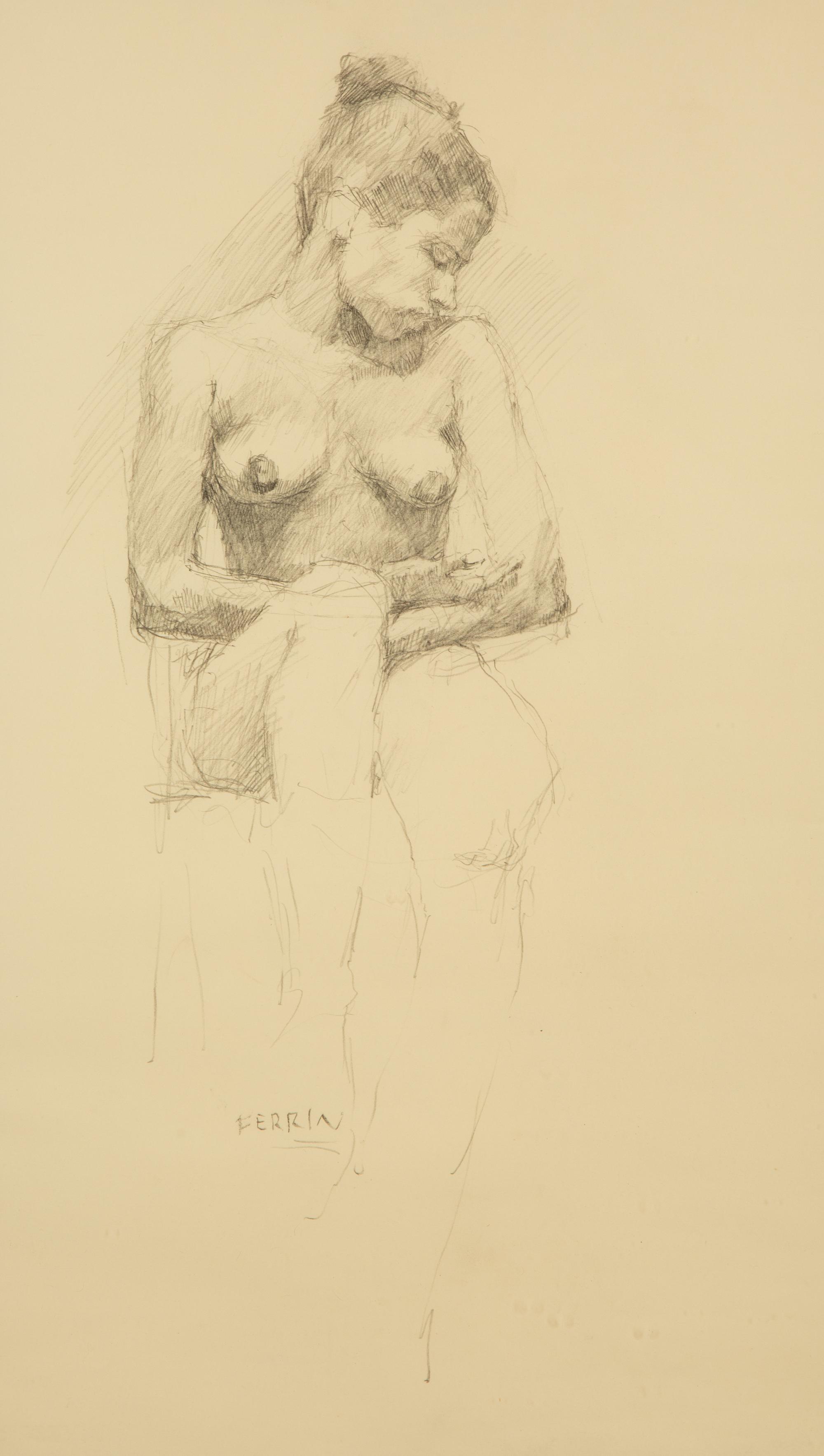 Untitled Nude Models (Three Framed Works)