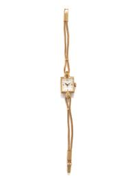 HAMILTON, RETRO, YELLOW GOLD WATCH