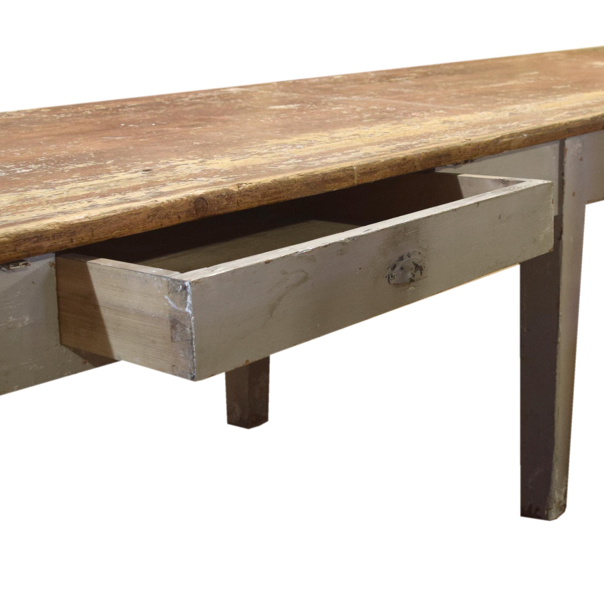 A Painted Six Leg Work Table 137.5" W x 38.5" D x 32.5" H — Italy, 20th Century