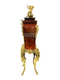 A French Gilt Bronze Mounted Tortoiseshell Veneered Clock — 19TH CENTURY