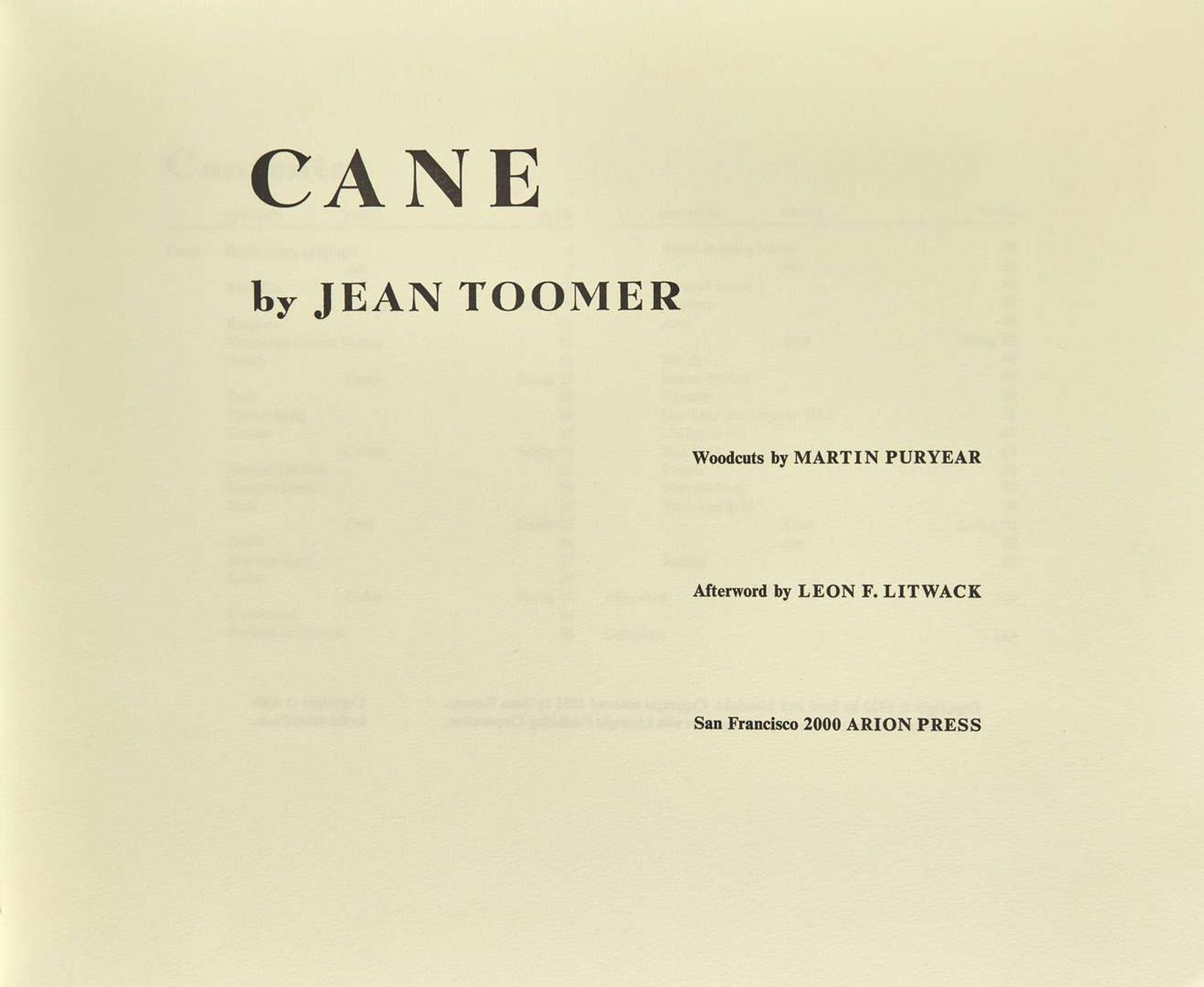 [Art] Puryear, Martin, and Jean Toomer: Cane