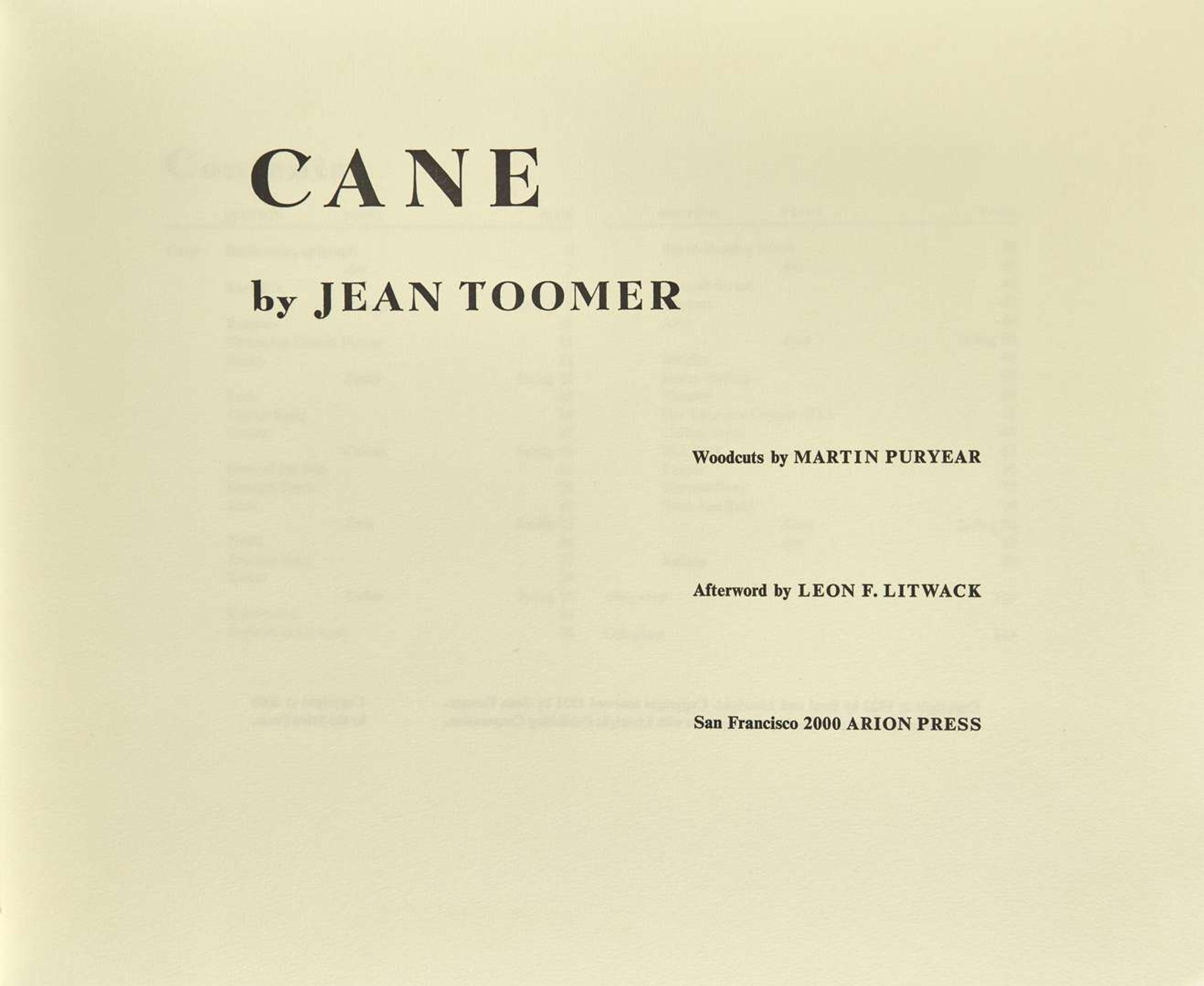 [Art] Puryear, Martin, and Jean Toomer: Cane