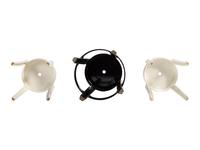Three Kartell 'Charles Ghost' Plastic Stools