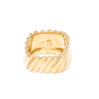 SCHLUGER, YELLOW GOLD RING