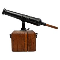 Cooks Arsenal Works Swivel Gun with Wood Block Mount