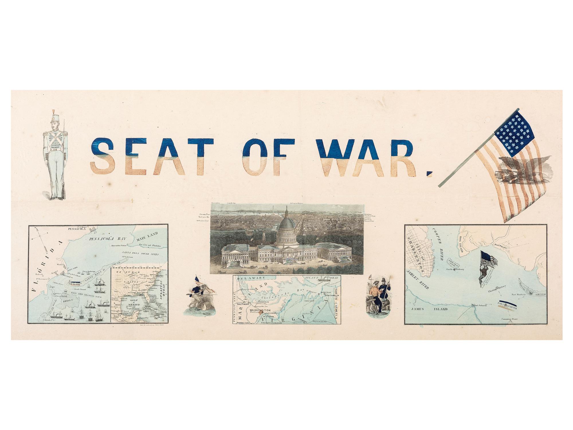 [CIVIL WAR]. Seat of War . New York, NY: C. Magnus.