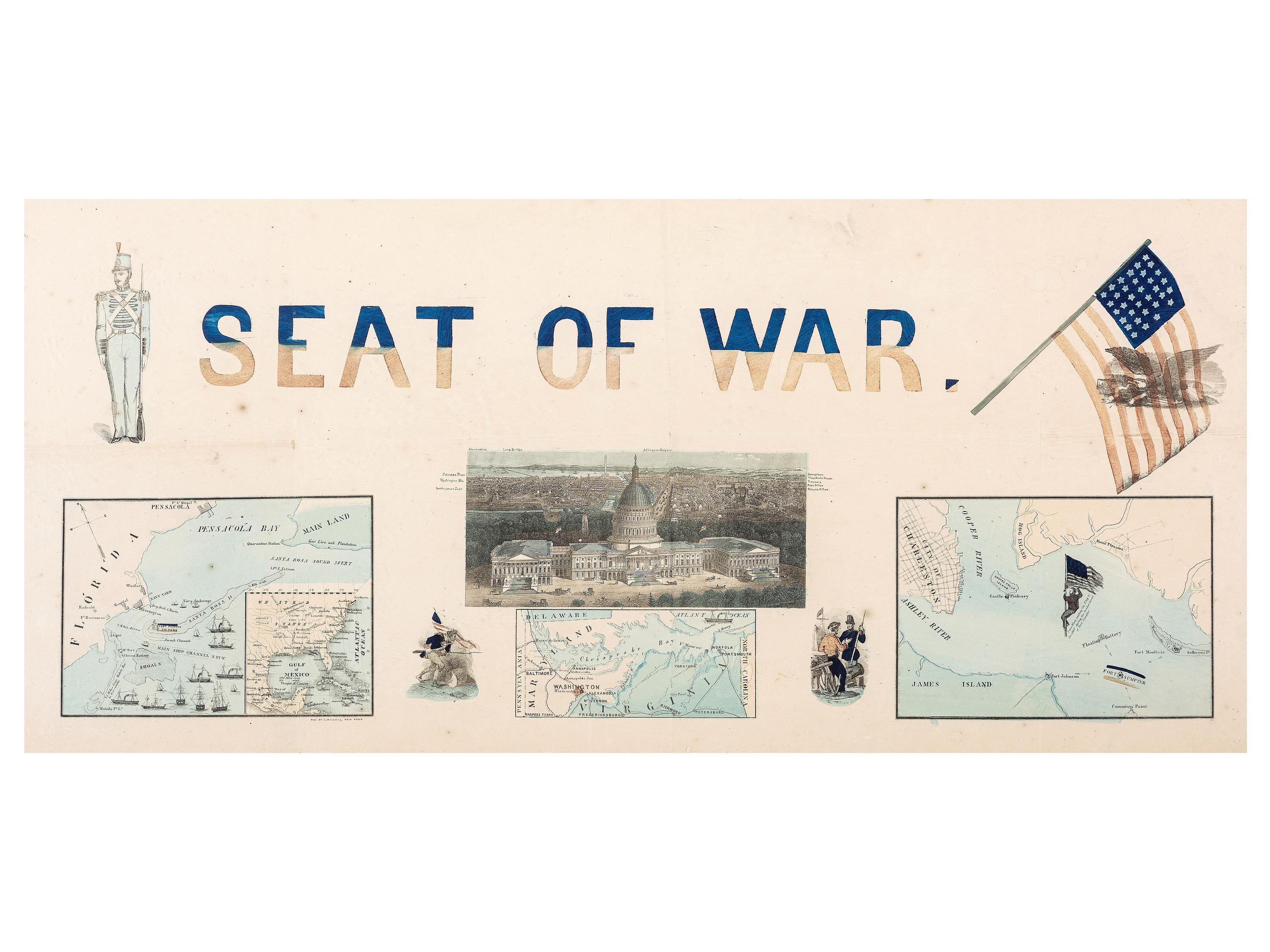 [CIVIL WAR]. Seat of War . New York, NY: C. Magnus.