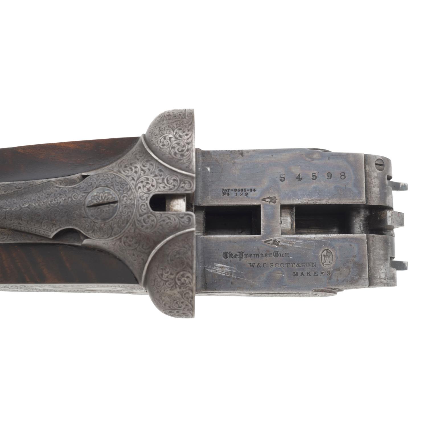 W & C Scott & Son Premier Ejector 12 Gauge Shotgun in Travel Case