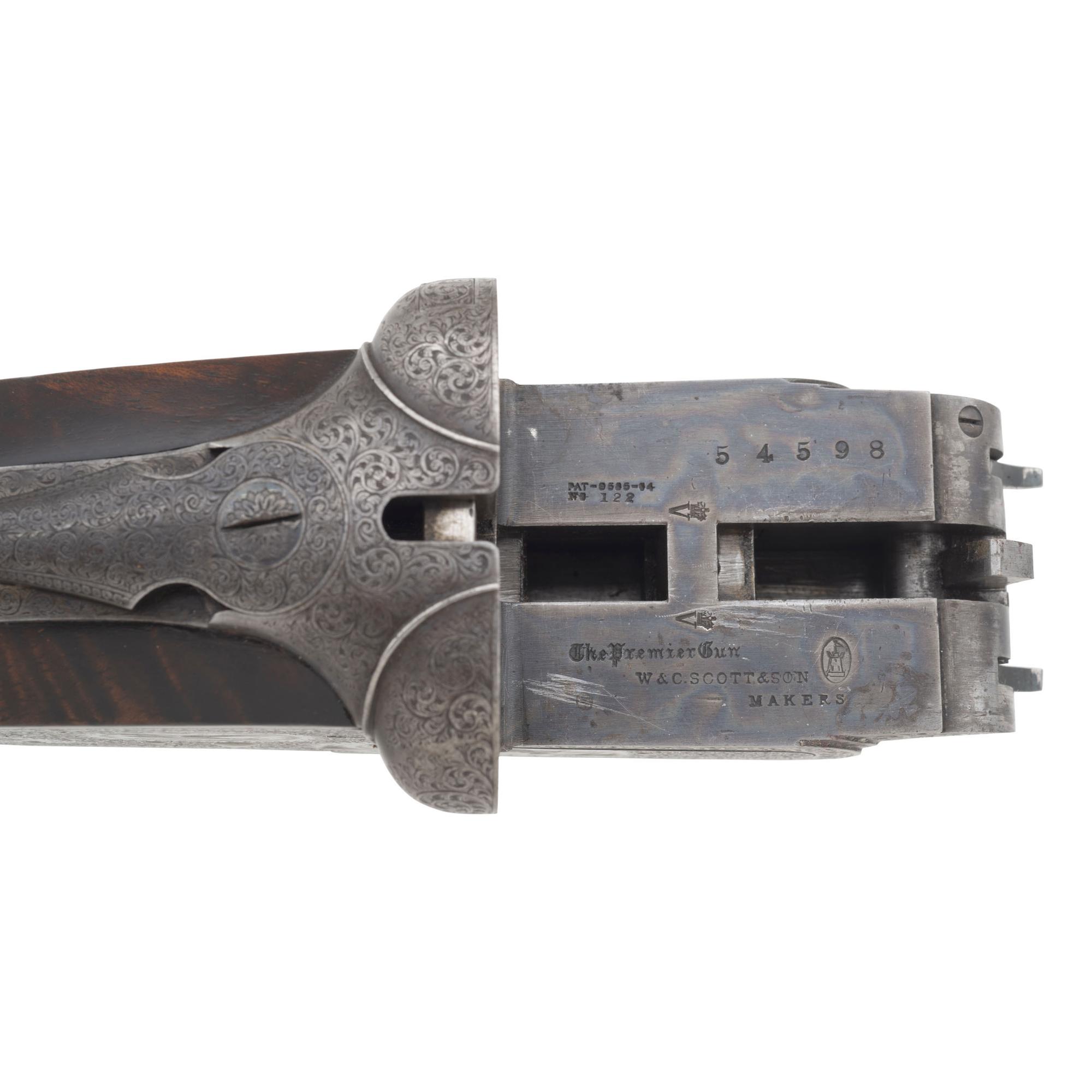 W & C Scott & Son Premier Ejector 12 Gauge Shotgun in Travel Case